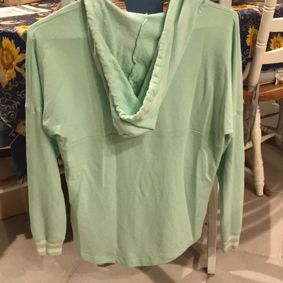 PINK VS Sea Green Light Hoodie - Picture 3 of 7